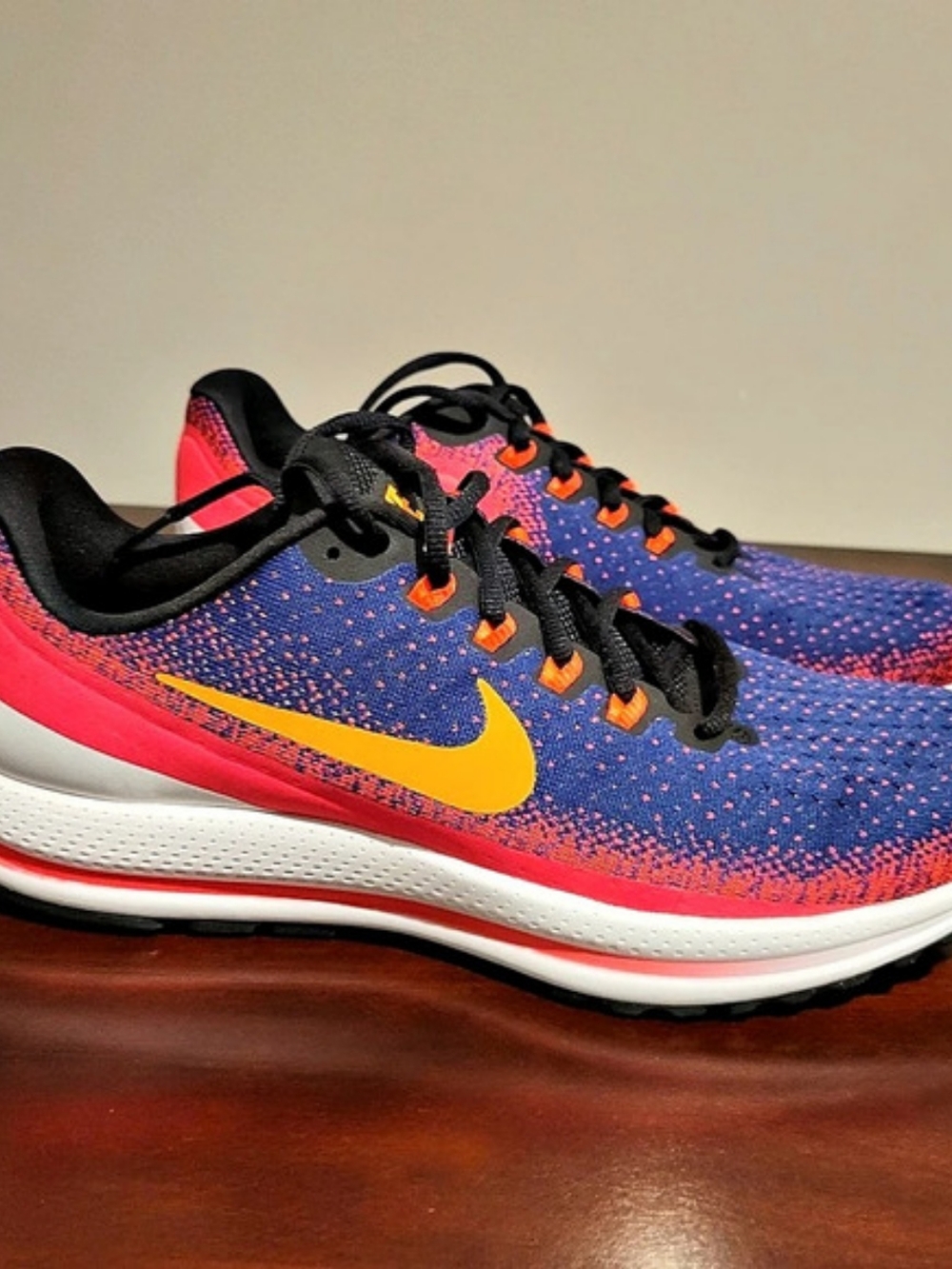 Nike Zoom Vomero 13 Men's Running Shoes Blue Void & Crimson US 11